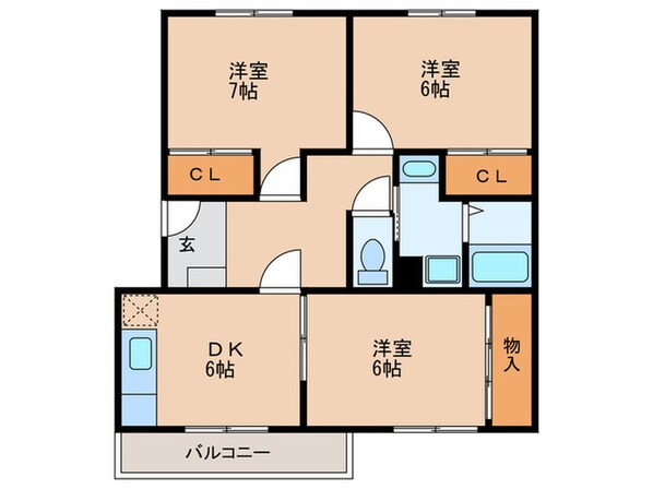 カトルセゾンの物件間取画像